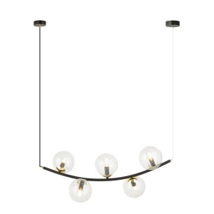 Lampa wisząca RITZ 5 BL TRANSPARENT 1296/5 Emibig