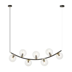 Lampa wisząca RITZ 7 BL TRANSPARENT 1296/7 Emibig