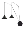 Lampa wisząca ABRAMO 2 BLACK 160/2 EMIBIG