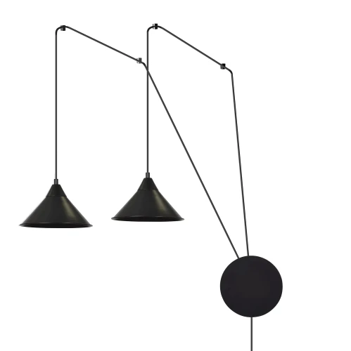 Lampa wisząca ABRAMO 2 BLACK 160/2 EMIBIG