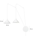 Lampa wisząca ABRAMO 2 BLACK 160/2 EMIBIG
