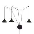 Lampa wisząca ABRAMO 3 BLACK 160/3 EMIBIG