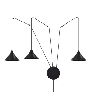 Lampa wisząca ABRAMO 3 BLACK 160/3 EMIBIG