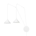 Lampa wisząca ABRAMO 2 WHITE 159/2 EMIBIG