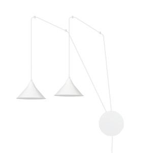 Lampa wisząca ABRAMO 2 WHITE 159/2 EMIBIG