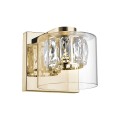 Kinkiet lampa ścienna GEM kolor francuskie złoto metal/szkło, LED 450 Lm 3000K IP20 W0389-01A-F7AC Zuma Line