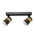Lampa sufitowa spot Anillo 2 czarny LP-770/2W BK Light Prestige