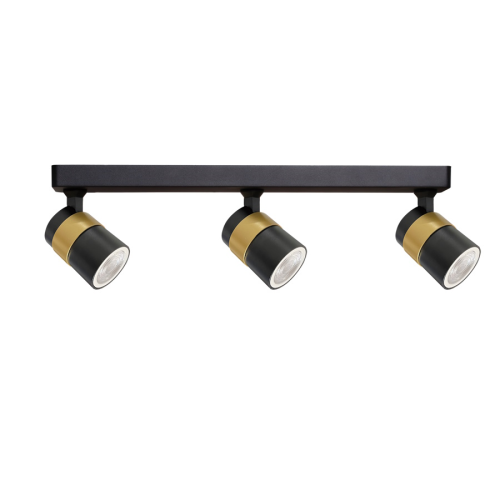 Lampa sufitowa spot Anillo 3 czarny  LP-770/3W BK Light Prestige