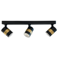 Lampa sufitowa spot Anillo 3 czarny  LP-770/3W BK Light Prestige
