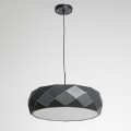 Lampa wisząca Reus czarna o geometrycznym wzorze Light Prestige