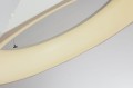 Lampa wisząca REUS 36W LED biały pierścień z geometrycznym wzorem Light Prestige