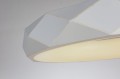 Lampa wisząca REUS 36W LED biały pierścień z geometrycznym wzorem Light Prestige