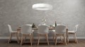 Lampa wisząca REUS 36W LED biały pierścień z geometrycznym wzorem Light Prestige