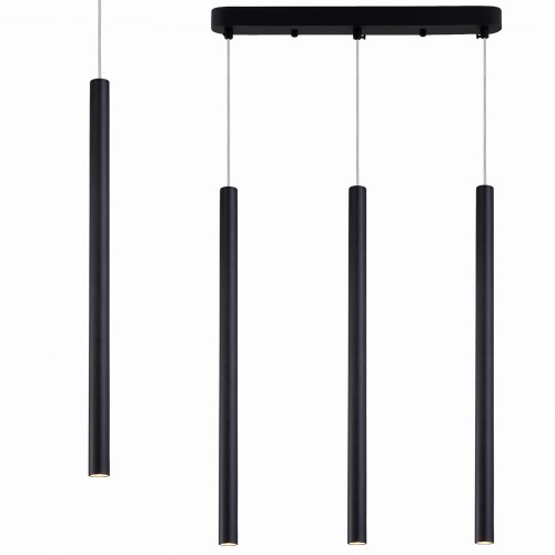 Lampa wisząca LUNGO 3 linia czarna LP-894/3L BK Light Prestige