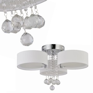 Lampa sufitowa GAMBELA 3 biała LP-991/3C WH Light Prestige