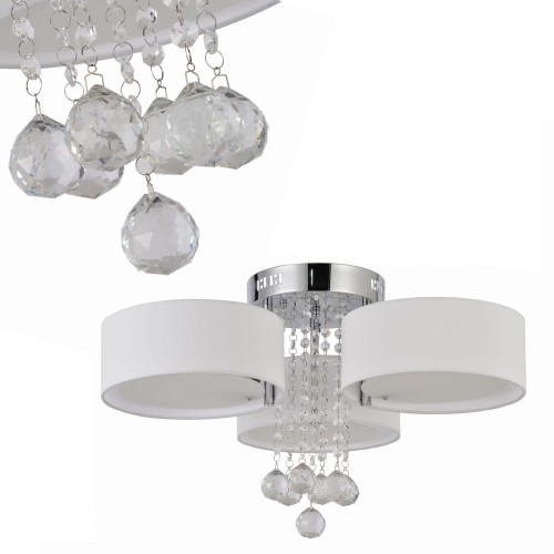 Lampa sufitowa GAMBELA 3 biała LP-991/3C WH Light Prestige