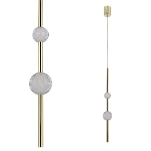 Lampa wisząca VAKU złota LP-719/2P GD Light Prestige