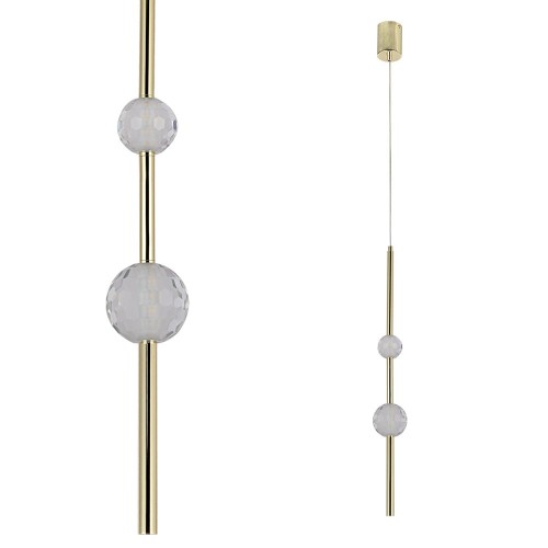 Lampa wisząca VAKU złota LP-719/2P GD Light Prestige