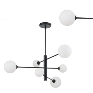 Lampa wisząca czarna DORADO 6 LP-002/6P BK Light Prestige