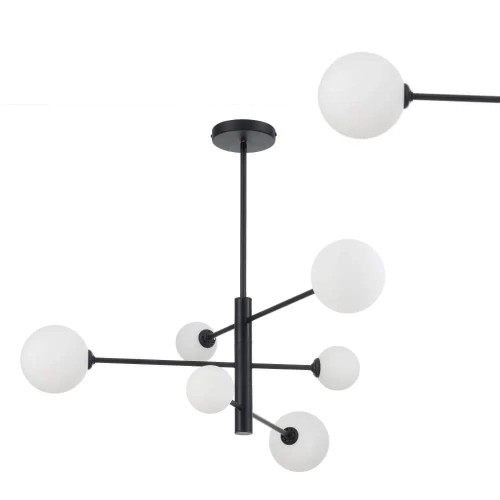 Lampa wisząca czarna DORADO 6 LP-002/6P BK Light Prestige