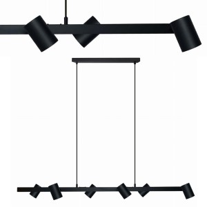 Lampa wisząca SNOW 6 linia czarna LP-731/6L BK Light Prestige