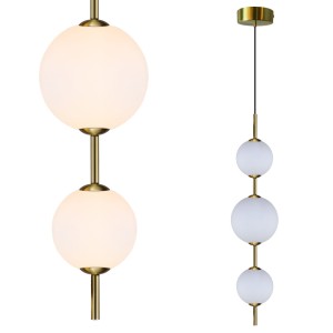 Lampa wisząca DORADO 3 pionowa złota LP-002/3V Light Prestige