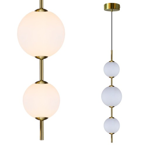 Lampa wisząca DORADO 3 pionowa złota LP-002/3V Light Prestige