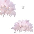 Lampa wisząca Farfalla 1 różowa motyle 50cm Light Prestige