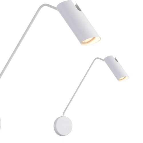 Futuro 1 kinkiet biały z wysięgnikiem b Light Prestige