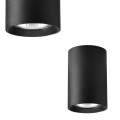 Spot tuba MANACOR czarna 6x9cm GU10 LIGHT PRESTIGE