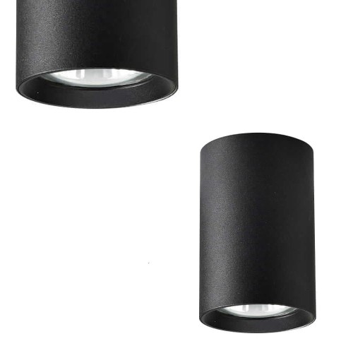 Spot tuba MANACOR czarna 6x9cm GU10 LIGHT PRESTIGE