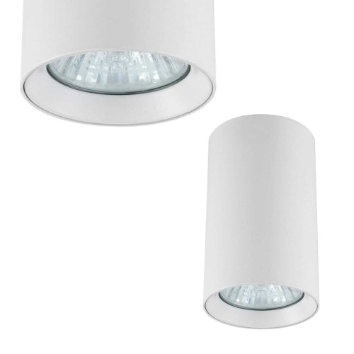 Spot tuba MANACOR biała 6x9cm GU10 LIGHT PRESTIGE