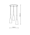 Solin 3 wisząca czarna b Light Prestige