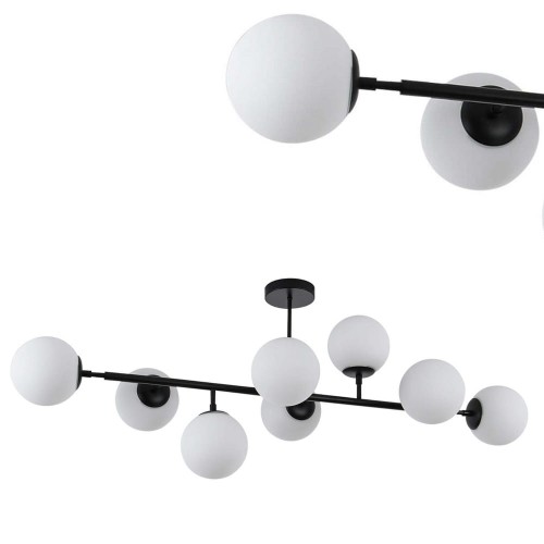 Lampa wisząca czarna DORADO 8 LP-002/8P BK Light Prestige