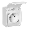 Gniazdo pojedyncze 2P+Z AQUATIC, IP44, białe OR-OE-7105/W ORNO