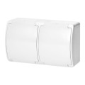  Gniazdo podwójne 2x2P+Z AQUATIC, IP44, białe OR-OE-7106/W Orno