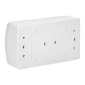  Gniazdo podwójne 2x2P+Z AQUATIC, IP44, białe OR-OE-7106/W Orno