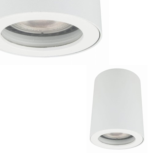 Spot tuba FARO biała natynkowa z podwyższonym stopniem szczelności IP65 Light Prestige