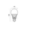 Żarówka LED GS 9W E27 PREMIUM barwa ciepła KAGSE279WCBP Kobi