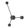 Kinkiet AVIA BLACK 3 – punktowa 6809 TK Lighting