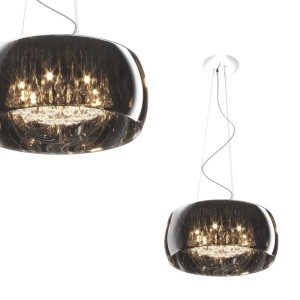 Lampa wisząca CRYSTAL o średnicy 50cm z kryształowymi sopelkami Zuma Line