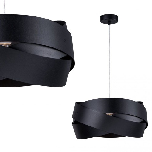 Lampa wisząca TORNADO 40 cm czarna/black 1114 Zuma Line