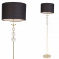 Lampa podłogowa czarno-złota RLL93163-1GB REA Zuma Line