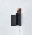 COMBO Kinkiet 1L Piaskowy Czarny 106850 ładowarka USB/wieszak na klucze Markslojd