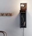 COMBO Kinkiet 1L Piaskowy Czarny 106850 ładowarka USB/wieszak na klucze Markslojd