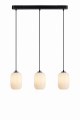 Lampa wisząca CAVA Pendant 3L Straight Czarny biały 108563 Markslojd
