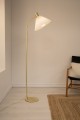 Lampa podłogowa MIRA Floor 1L Brushed Mosiądz/Biały 108569 Markslojd