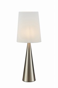 Lampa stołowa CONUS Table 1L Nikiel satynowy/biały 108624 Markslojd