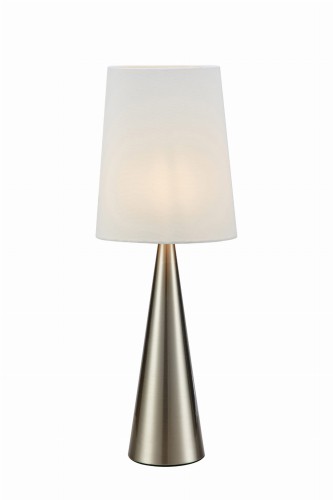 Lampa stołowa CONUS Table 1L Nikiel satynowy/biały 108624 Markslojd