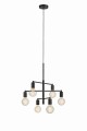 Lampa wisząca CIELO Pendant 6L Piaskowy Czarny 108717 Markslojd